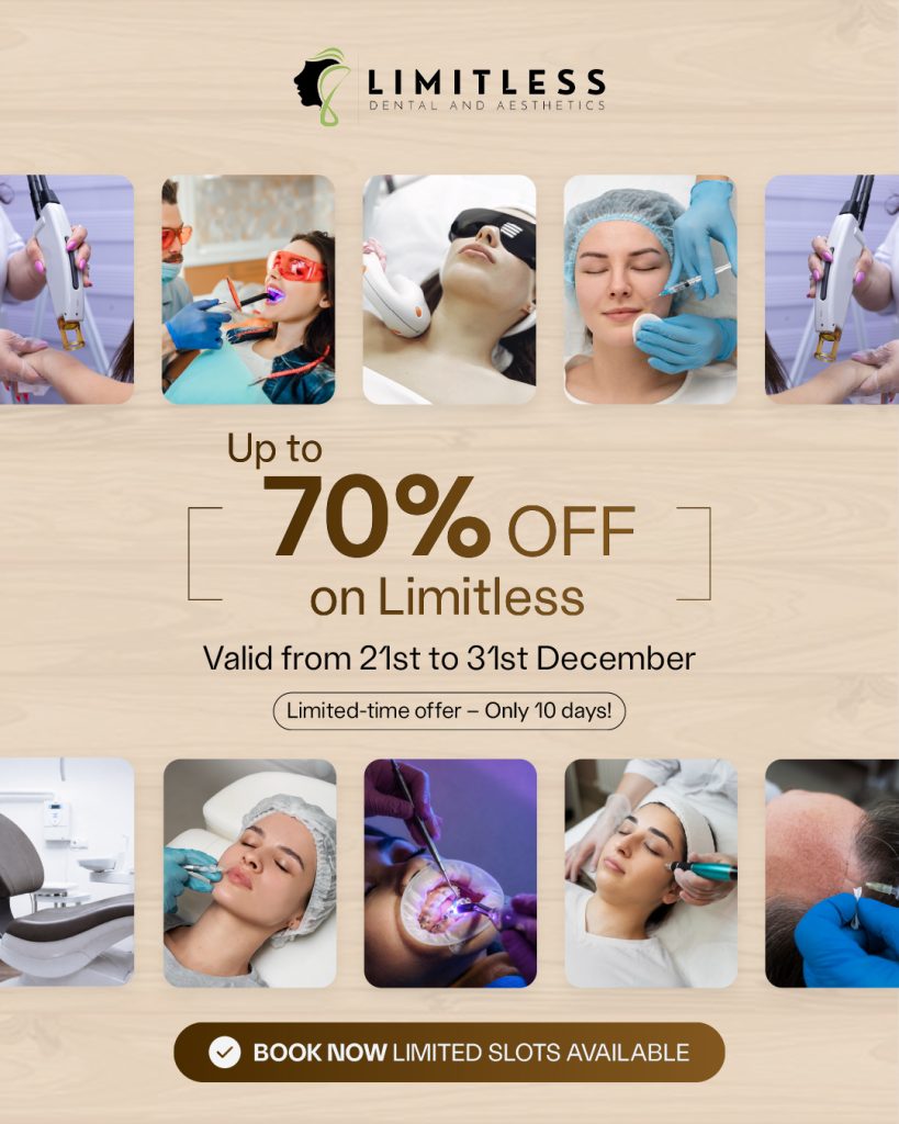 Choosing the best clinic in Lahore for skin, hair, aesthetic, and dental care is an important decision. Patients today want qualified doctors, safe procedures, modern technology, and proven results. This is where Limitless Dental & Aesthetics has earned its reputation as one of the most trusted and result-oriented clinics in Lahore.