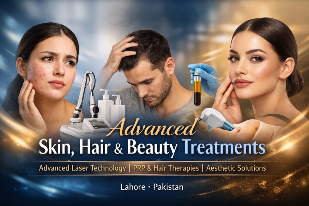 Services at Limitless Dental and Aesthetics | Best Dental & Aesthetic Clinic in Lahore At Limitless Dental and Aesthetics, we offer comprehensive dental, aesthetic, skin, and hair treatments under one roof. Our clinic is known for advanced technology, experienced doctors, and personalized care, making us one of the leading dental and aesthetic clinics in Lahore. We specialize in general dentistry, cosmetic dentistry, orthodontics, advanced aesthetic procedures, dermatological care, and hair restoration treatments, ensuring safe, effective, and long-lasting results. Dental Services at Limitless Dental and Aesthetics General & Preventive Dentistry Our preventive dental care focuses on maintaining healthy teeth and gums. Dental consultation & checkups Scaling and polishing Deep cleaning (periodontal therapy) Fluoride treatment Dental sealants Oral hygiene education Restorative Dentistry We restore damaged or decayed teeth to full function and aesthetics. Tooth-colored fillings Dental crowns Dental bridges Inlays & onlays Root canal treatment (RCT) Post and core buildup Cosmetic Dentistry Enhance your smile with advanced cosmetic dental treatments. Teeth whitening / bleaching Dental veneers Smile designing Composite bonding Gum reshaping (gingivectomy) Orthodontic Treatments Correct misaligned teeth and bite issues. Metal braces Ceramic braces Clear aligners Retainers Bite correction treatments Dental Implants & Oral Surgery Permanent solutions for missing or problematic teeth. Dental implants Implant-supported crowns & bridges Tooth extractions Surgical extractions Wisdom tooth removal Minor oral surgical procedures Aesthetic Treatments at Limitless Dental and Aesthetics Injectables & Non-Surgical Facial Enhancements Our aesthetic injectables are performed by qualified doctors for natural-looking results. Botox for wrinkles and facial slimming Dermal fillers Lip fillers Cheek fillers Jawline contouring Chin enhancement Tear trough (under-eye) fillers Non-surgical nose reshaping Nasolabial fold treatment Marionette line treatment Full face contouring & profiling Skin Rejuvenation & Anti-Aging Treatments Restore youthful, glowing skin with advanced aesthetic therapies. Hydrafacial Medical facials Skin boosters Collagen boosters PRP skin therapy PRGF skin therapy Chemical peels Anti-aging treatments Skin tightening procedures Glow & brightening treatments Laser & Advanced Aesthetic Treatments We use state-of-the-art laser technology for safe and effective results. CO₂ fractional laser Carbon laser / Hollywood facial Q-switch laser Laser acne treatment Laser pigmentation treatment Laser scar reduction Laser hair removal Laser tattoo removal Body Aesthetic Treatments Non-surgical treatments to improve body aesthetics. Body contouring Skin tightening (face & body) Hand rejuvenation Neck rejuvenation Underarm whitening Unwanted hair removal Bridal & event skin programs Skin Problems & Dermatological Conditions We Treat Our clinic provides advanced dermatological and aesthetic solutions for a wide range of skin concerns. Common Skin Concerns Acne & pimples Acne scars Blackheads & whiteheads Open & enlarged pores Oily, dry, or dehydrated skin Dull and uneven skin tone Uneven skin texture Pigmentation & Color Disorders Melasma Hyperpigmentation Dark spots Sun damage Freckles Age spots Post-acne pigmentation Aging & Structural Skin Issues Fine lines Wrinkles Sagging skin Loose skin Loss of collagen and elasticity Under-Eye & Facial Concerns Dark circles Under-eye hollows Puffy eyes Eye bags Medical & Dermatological Conditions Rosacea Eczema Psoriasis Dermatitis Skin allergies Sensitive skin Milia Stretch marks Scars (acne, surgical, injury) Hair & Scalp Problems We Treat Hair Loss Conditions Hair fall Hair thinning Baldness Receding hairline Patchy hair loss Alopecia (aesthetic support) Stress-related hair loss Hormonal hair loss Postpartum hair fall Scalp Problems Dandruff Dry scalp Oily scalp Itchy scalp Scalp irritation Hair Quality Issues Weak hair roots Hair breakage Frizzy and damaged hair Split ends Slow hair growth Premature greying Hair Treatments Available PRP hair treatment PRGF hair therapy Hair strengthening treatments Hair growth programs Medical scalp therapies Why Choose Limitless Dental and Aesthetics? Experienced dental surgeons & aesthetic doctors Advanced dental, laser, and aesthetic technology Personalized consultation & treatment plans Safe, hygienic, and professional environment Trusted name for dental & aesthetic care in Lahore Book Your Appointment Today Whether you are looking for expert dental care, advanced aesthetic treatments, or solutions for skin and hair problems, Limitless Dental and Aesthetics is your trusted destination in Lahore. 📞 Contact us today to book your consultation and take the first step towards confident smiles and flawless skin.